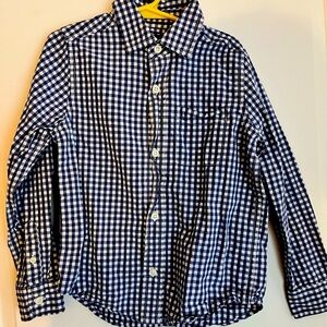 Boys The Children’s Place Blue Long Sleeve Button Down Shirt size 5/6
